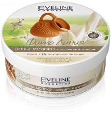 Крем Eveline Фито Линия Козье молоко+коллаген и эластин интенсивное питание 210 мл